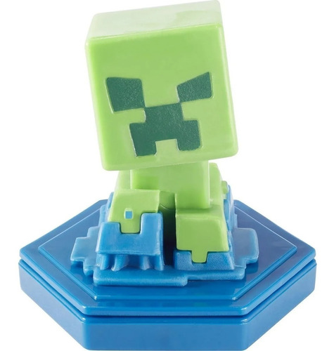 Mini Figura Boneco Jogo Minecraft Earth Matel Slowed Creeper