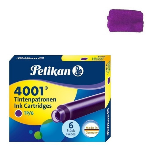 Tinta Para Pluma Fuente Pelikan 4001 - Cartridges - Violeta