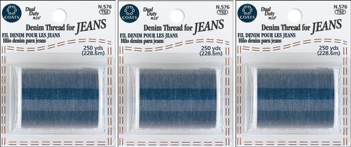 Hilo Mezclilla Coats & Clark Jeans, 250 Yardas, Azul (p...