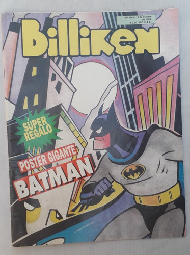 Revista Antigua * Billiken * N° 3849 Infantil  Tapa Batman