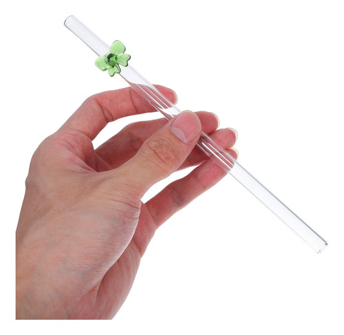 Pajitas De Vidrio Con Forma De Lazo, Reutilizables, De Vidri