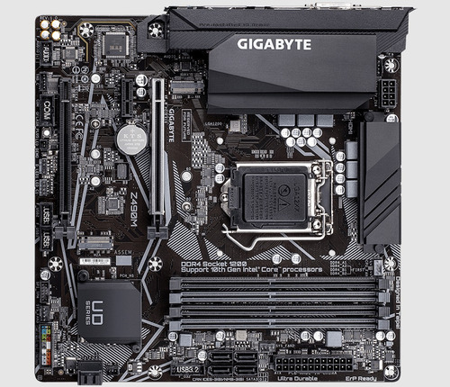 Placa Mãe Gigabyte Z490m Intel Lga 1200 Matx Ddr4 Z490
