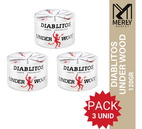 Diablito Underwood 120gr (pack X3). Mereymarket.