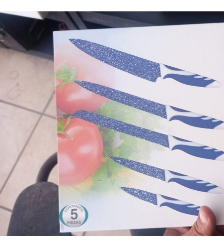 Juego De Cuchillos Para Cocina 5 Piezas Con Estuche Yajad