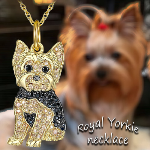 Collar Joyería Unisex Perro Gato Raza Moda Perrijo Aretes Yorkie