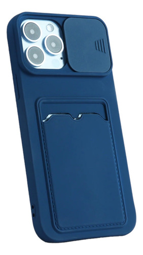 Funda Silicona Suave Con Billetera Para iPhone 14 Pro Max