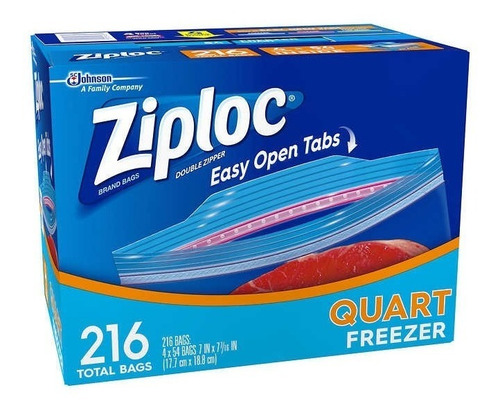 Imagen 3 de 3 de Bolsas Plásticas Freezer 18 X 19 Cm Ziploc