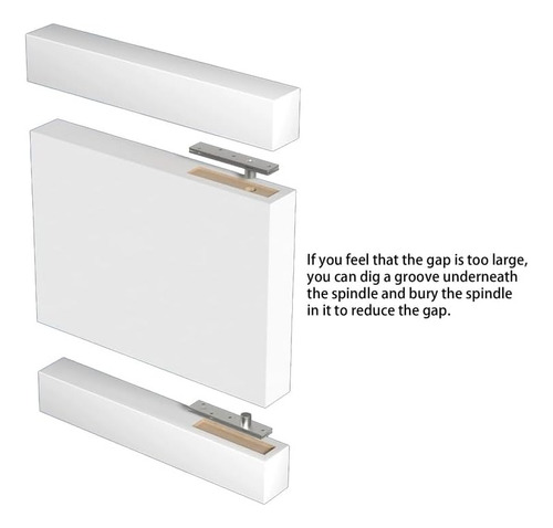 2 Kits De Bisagra De Pivote De Puerta De 270 Grados, Bisagra