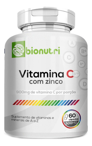 Vitamina C 60 Caps 500 Mg - Bionutri