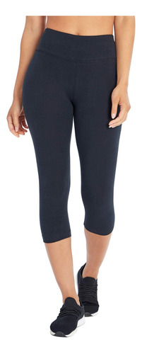 Bally Total Fitness Leggings Capri De Tiro Alto Con Control