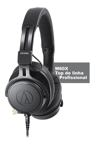 Fone De Ouvido Headset Audio Technica Ath-m60x M-series