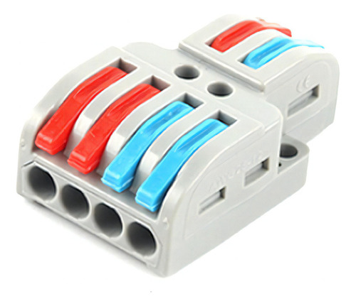 3 Pçs Conector Emenda Derivação 2x4 Alavanca Fio 1 A 4mm