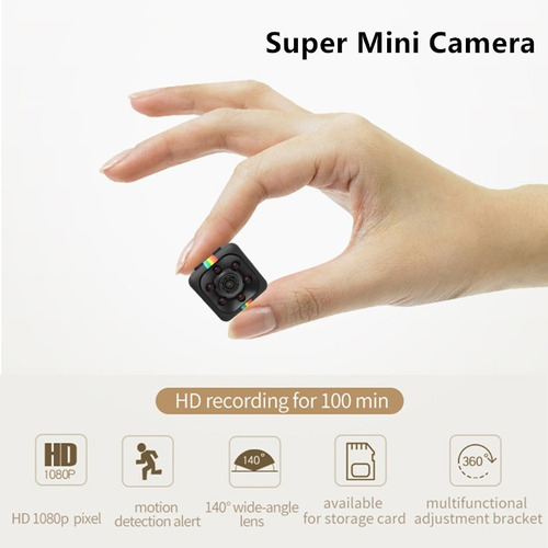 Mini Camara Inalambrica Dvr Sq11 Espia 1080p Recargable