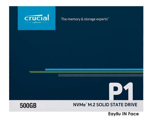 Ssd M2 2280 P1 Crucial 500gb Pcie Memoria Super Rápida