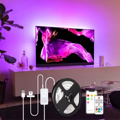 Tira De Luz Led Inteligente Sensor Tv, Wifi Alexa, Home