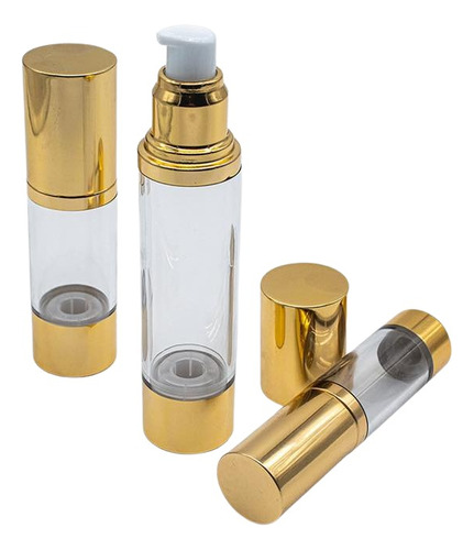 Botella Airless Pump Delux Oro 50pz (15ml, 30ml & 50ml)