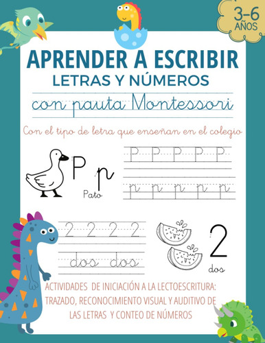 Aprender A Escribir Letras Y Números Con Pauta Montessori...