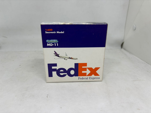 Avion Md11 Fedex 1/600 Schabak Blanco (Usado)
