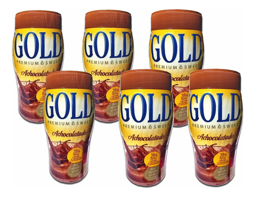 Kit 6 Achocolatado Diet Gold Vitaminado Promoção 