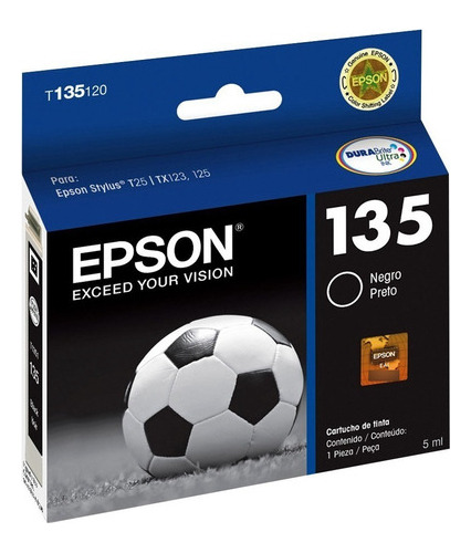 Cartucho Epson Negro T25 Tx125 Tx135w Original Diginet