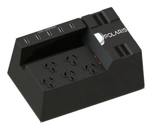 Estabilizador Tension Pc Polaris 5 Tomas Puertos Usb 1200va 