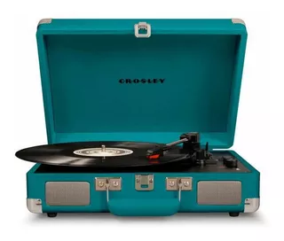 Tocadiscos Crosley/ Cruiser Deluxe Bt Teal Bluetooth Color Turquesa