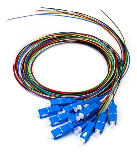 Pigtail De Fibra Optica Monomodo Os2 Sc Upc 2m, 12unid, Mmc