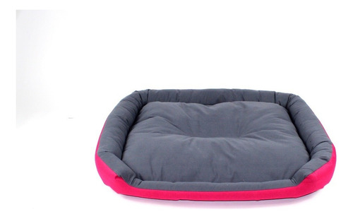 Cama Para Perro Grande Resistente, Color Fucsia / Gris