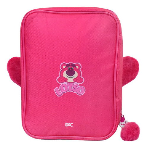 Estojo Box Fluffy Lotso Pelucia Dac Cor Rosa