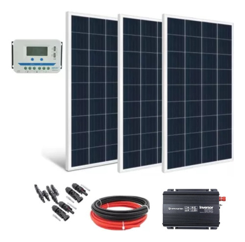 Kit Energia Solar Off Grid 465w Controlador 30a Invers. 127v