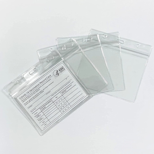 Nc 3 Pack Vaccine Card Protector Waterproof, 4 X 3inch Plast