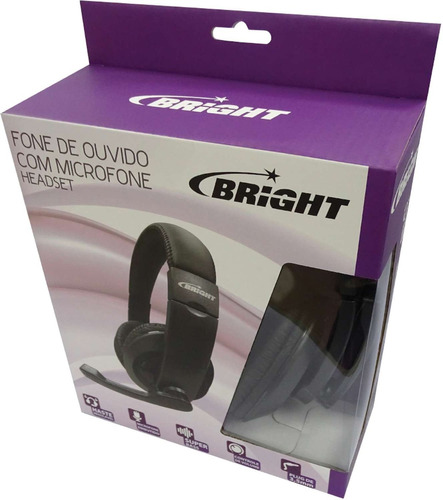 Fone De Ouvido Com Microfone Home 171 Preto Bright/maxell Un