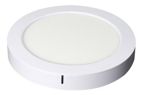 Plafon Led Redondo 2 En 1 Blanco , 12w, Frio Ix4007 - Smf