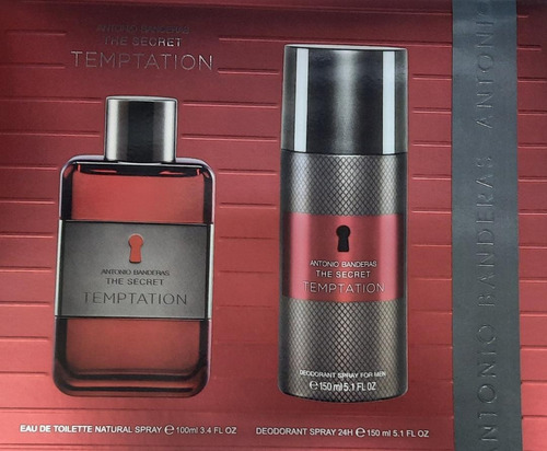 Perfume Secret Temptation A. Banderas X 100 Ml + Deo X 150ml