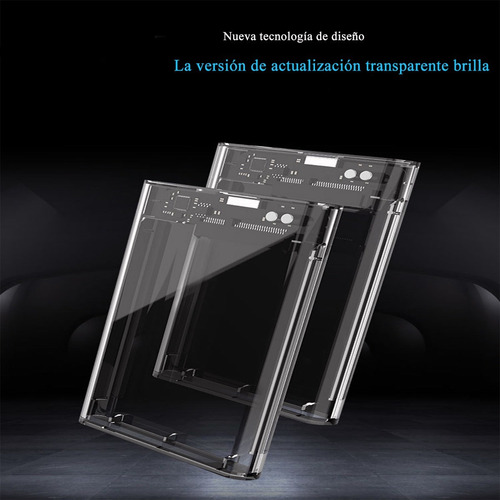 Imagen 6 de 7 de Usb3.0 Sata 2.5 Transparente Móvil Disco Duro Caja