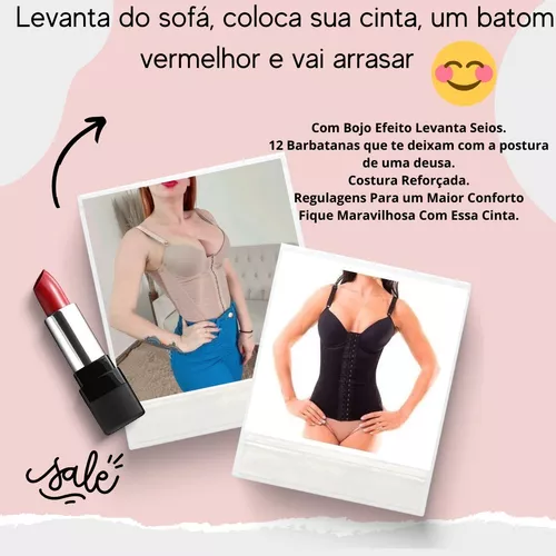 Cinta Modeladora Abdominal Feminina Afina Cintura Postura