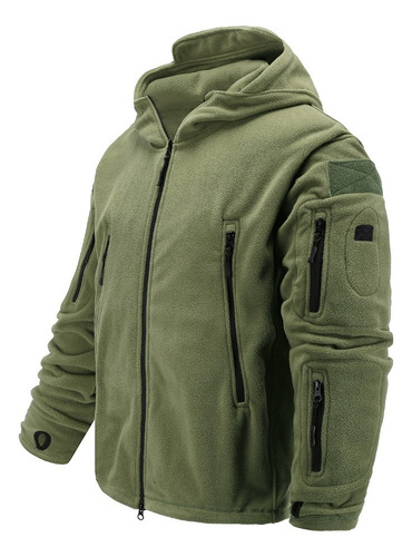 Chamarra Polar Táctica Con Capucha Para Uniforme Militar