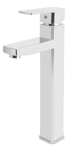 Llave Monomando Para Lavabo Largo 29 Cm Lion Tools Acabado Brillante Color Plateado