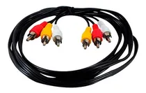 Comprar Cable Rca A Rca Para Audio Y Video, Color Negro, 1.5 Metros