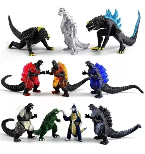 Kit 10 Bonecos Godzilla Earth Shin Gamera Ultraman Coleção