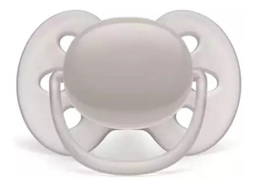 Imagen 2 de 4 de Chupete Philips Avent Ultra Soft Scf092/51 Gris 6-18 M 52201