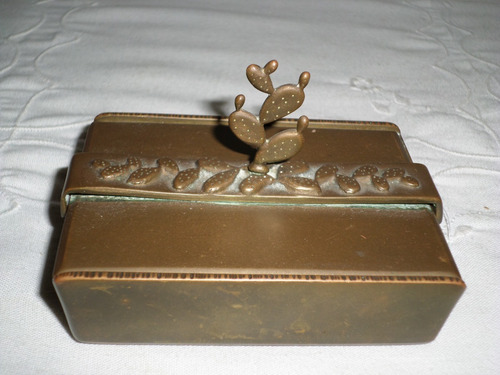 Antigua Caja Cigarrera Bronce Israel Palbell Co Año 1950