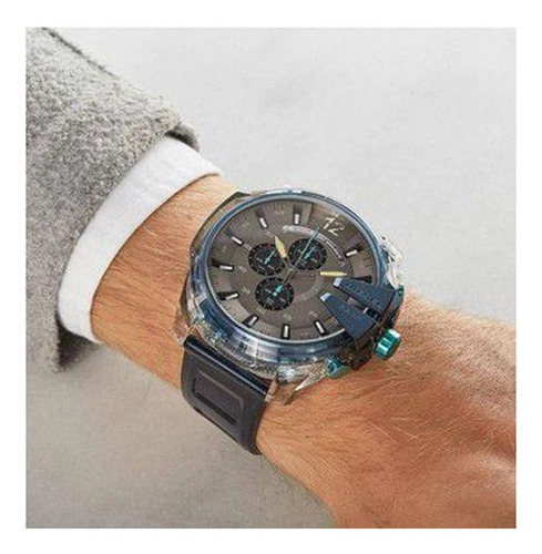 Relógio Diesel Mega Chief Light Blue Dz4487