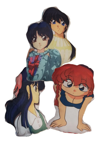 Peluche Almohada Pack Ranma X3 Anime Akane