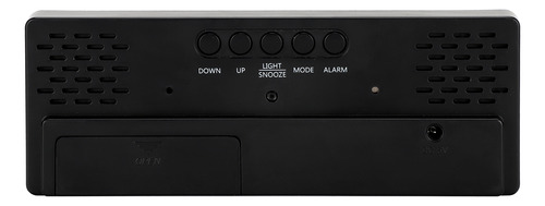 Reloj Despertador Con Espejo Led Mesa Digital Electrónica