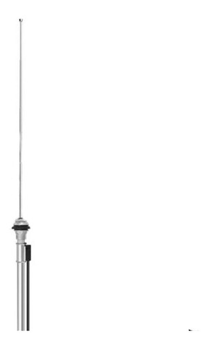 Antena Automotiva Universal De Pára-lamas Cromada 80 Cm