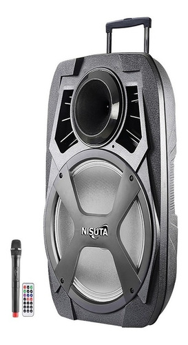 Parlante Portatil Carrito Bluetooth Usb + Microfono Control