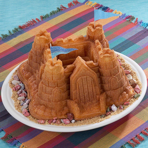 Molde Repostería Castillo Medieval Torta Aluminio Nordicware