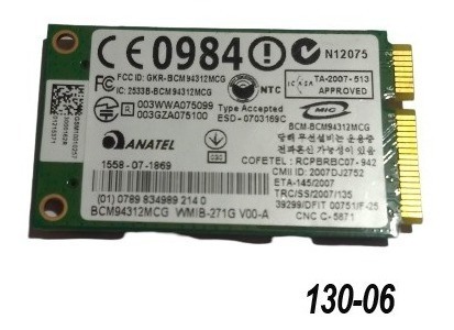 Placa Wifi Para Laptop Lenovo S10 2,bcm94312mcg