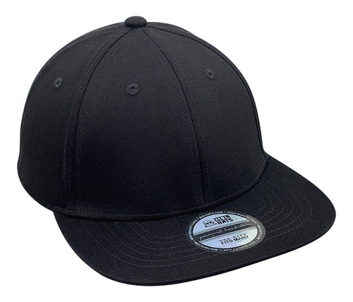 Gorra Snapback Cerrada Atrás Elastizada Visera Plana Algodón